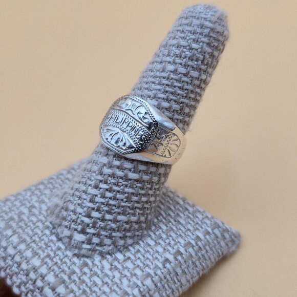 Size 8 Sterling Silver 1945 Philippines Quality Band Ring A5159 - Picture 3 of 8